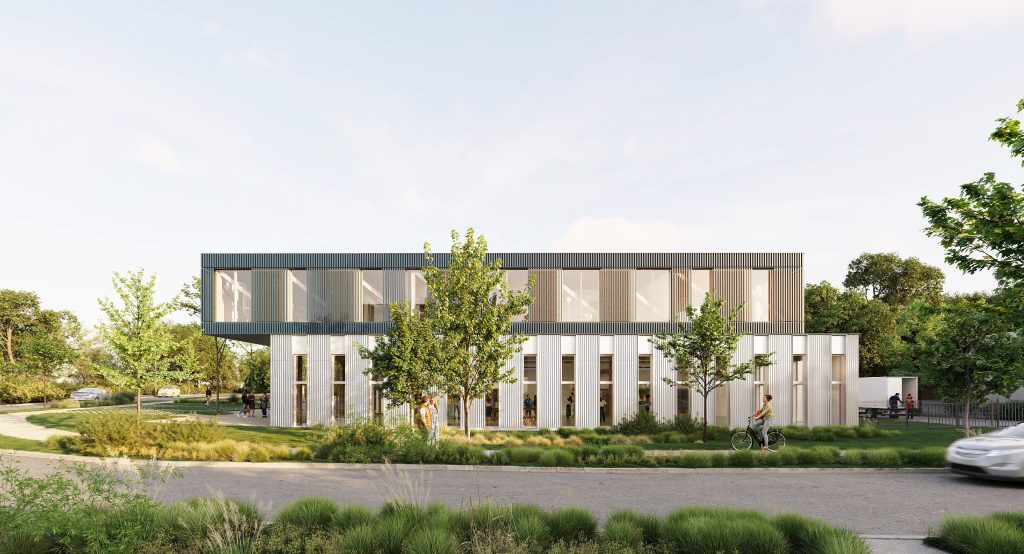 Vue 3D du futur pôle technique de Francéclat.